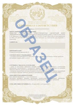 Образец Сертификат СТО 01.064.00220722.2-2020 Георгиевск Сертификат СТО 01.064.00220722.2-2020 